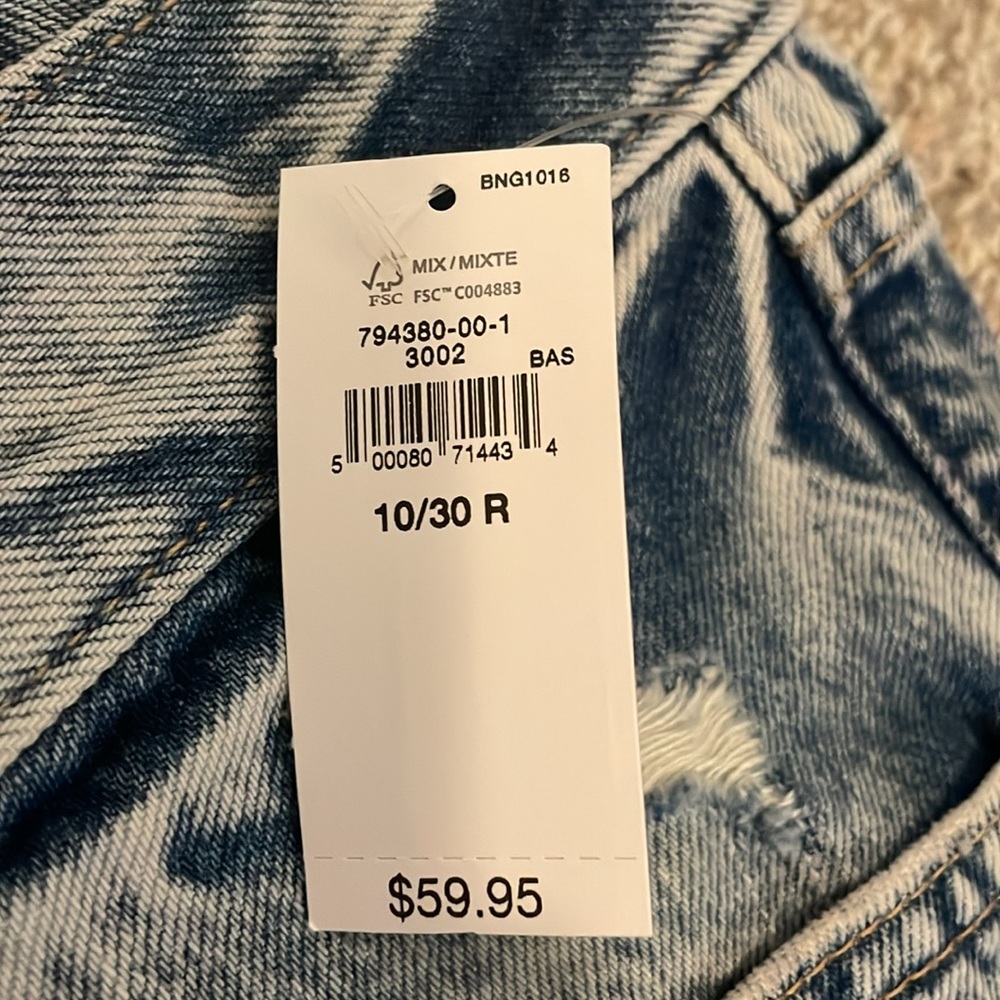 Gap low stride Distressed Blue Denim Shorts size 10/30 Regular - Picture 7 of 7